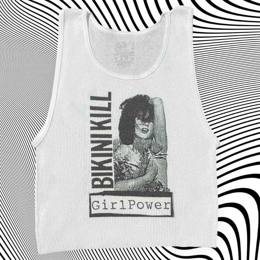 Bikini Kill Girl Power Unisex Cropped Tank